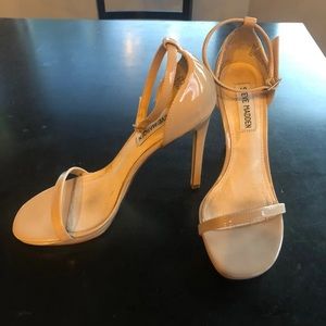 Steve Madden Nude Ankle Strap Heel